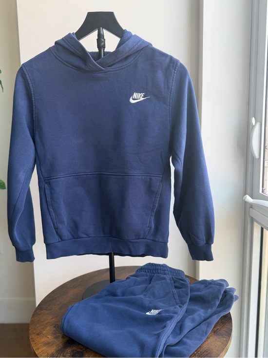 Nike Other - Nike Boys L Navy Fleece Hoodie & Jogger Sweatsuit 2 Piece Set